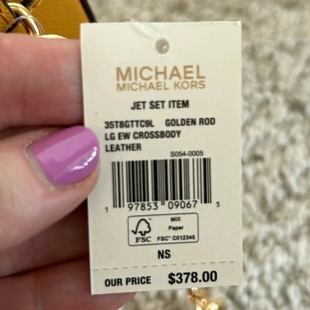 Michael Kors Jet Set CrossBody Bag with Matching TZ Coinpouch with ID